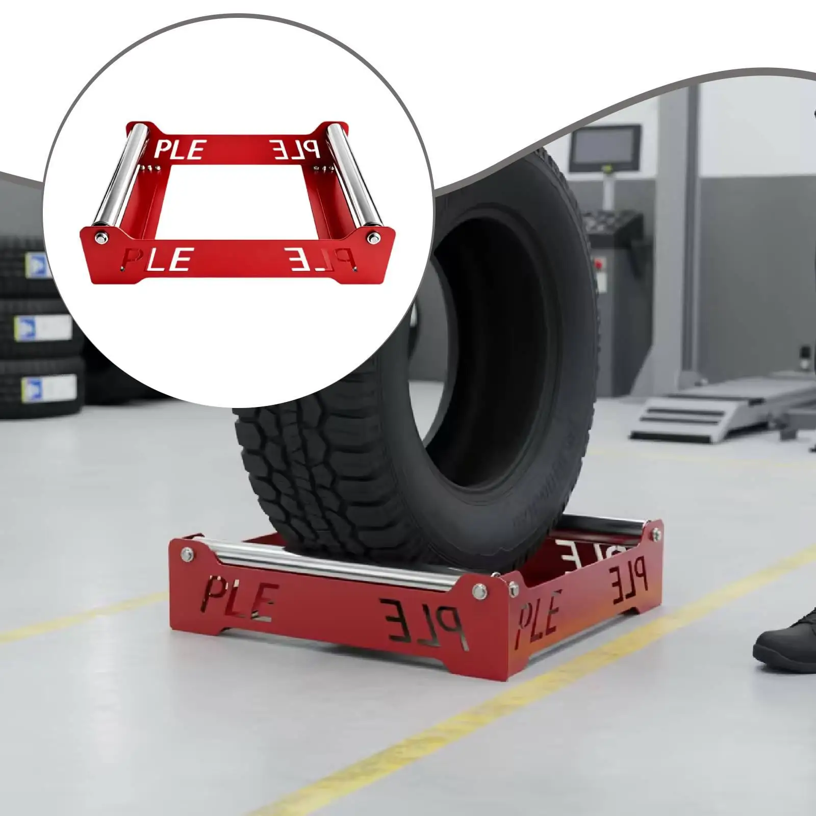 Universal Paddock Stand Motorbike Chain Care Tool Steel Wheel Roller for Lube Clean and Service
