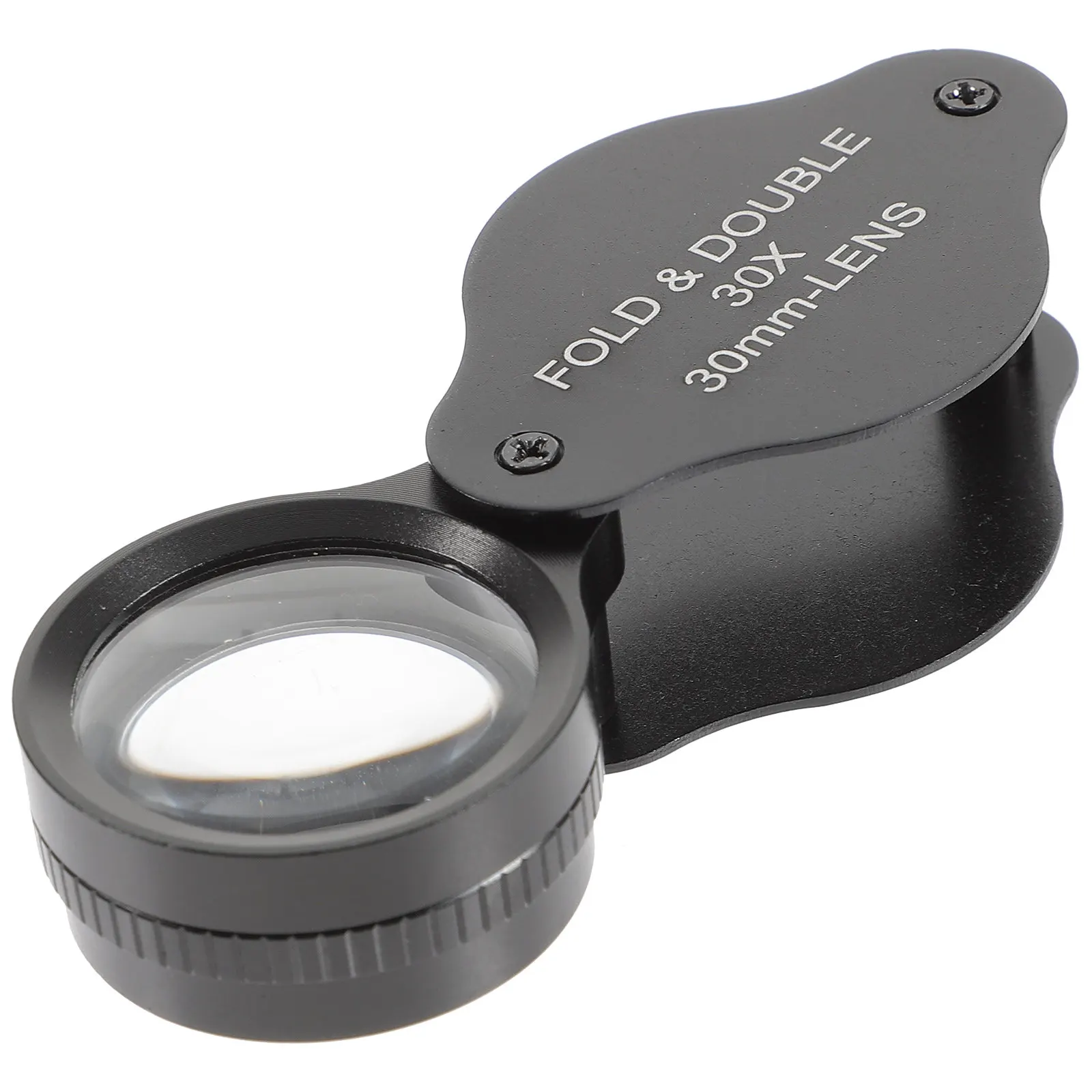 

Портативная лупа 30X со складной конструкцией и чехлом для хранения, идеально подходит для чтения документов, карт, этикеток, для людей с ослабленным зрением