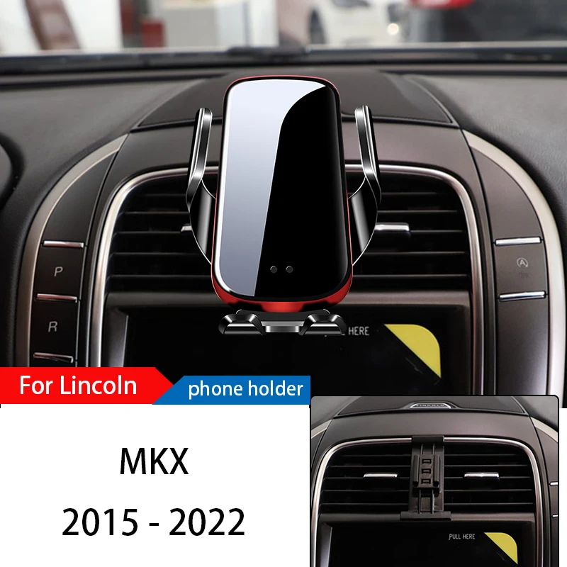 

Wireless Charger Car Phone Holder Mount Stand For Lincoln MKX 2015-2022 Adjustable GPS Navigation Mobile Bracket Accessories