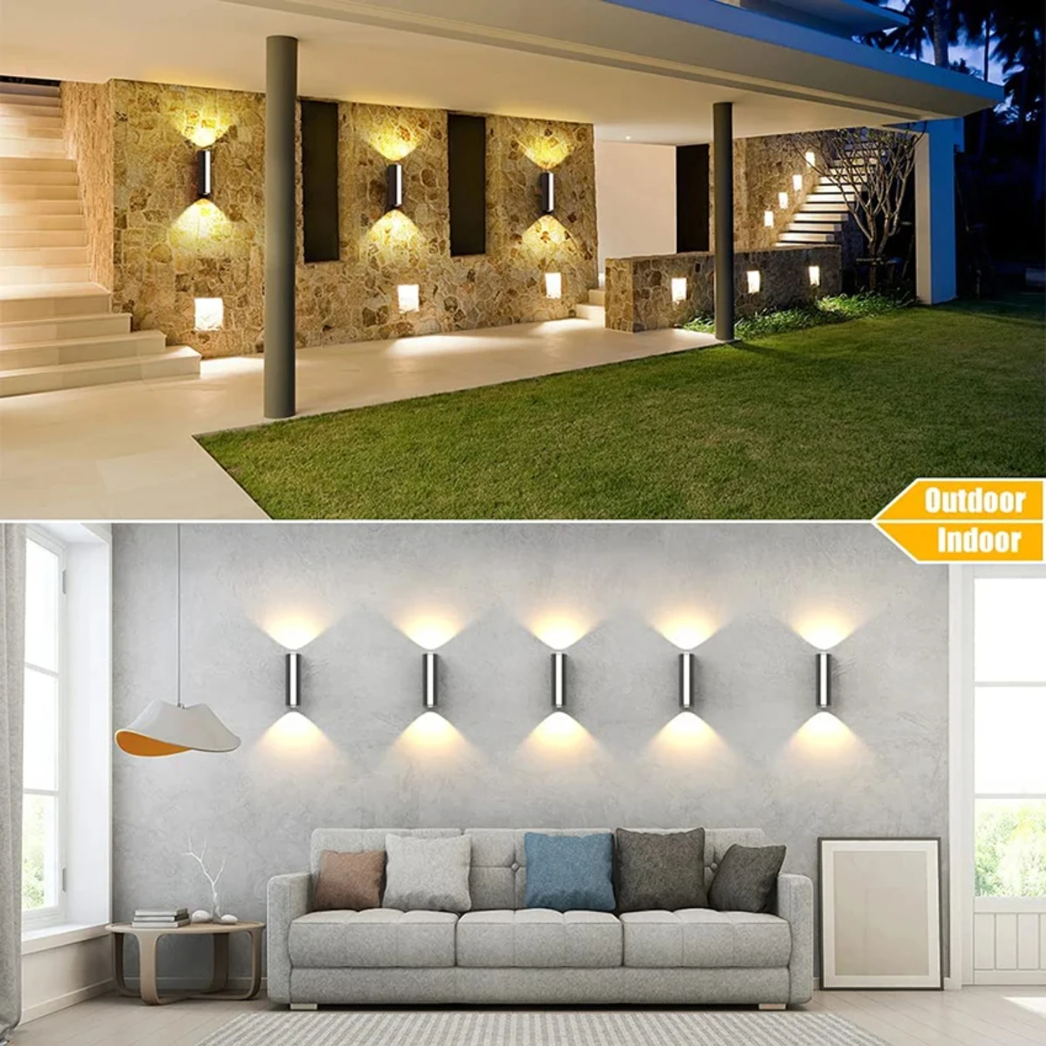 LED 12W Outdoor Wasserdichte Wand Lampe Veranda Lampe Garten LED Wand Lichter Hof Leuchte Außenwand Dekor Beleuchtung