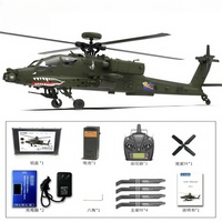 F11 Apache Armed Combat Unmanned Helicopter 6-Channel 3d Stunt Remote Control Simulation Model Airplane Boy Holiday Gift