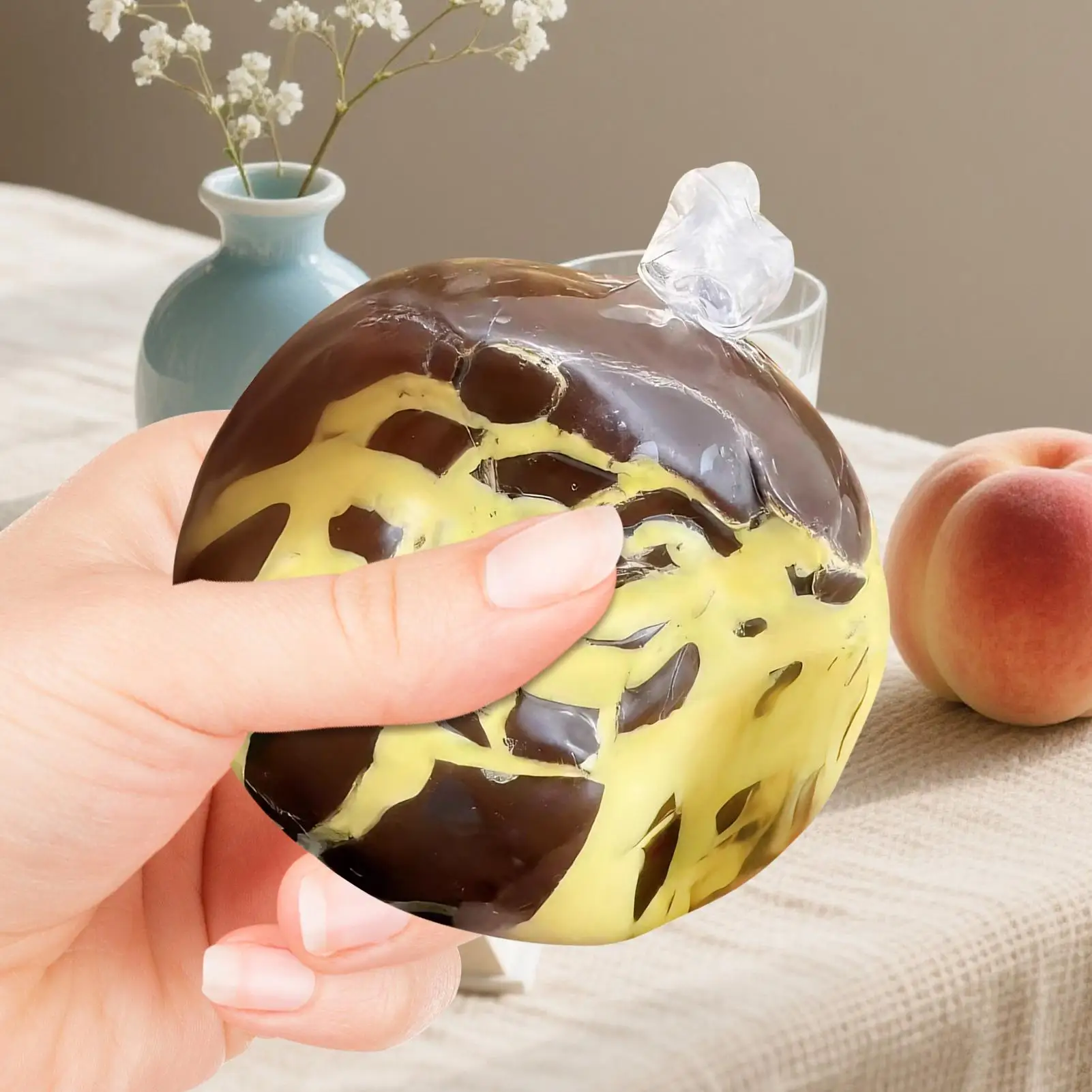 Squeeze Stress Ball Slow Rebound Sensory Game Squeeze Crispy Chocolate Design Ball Fidget Toy For Kids Adults Teens Calming