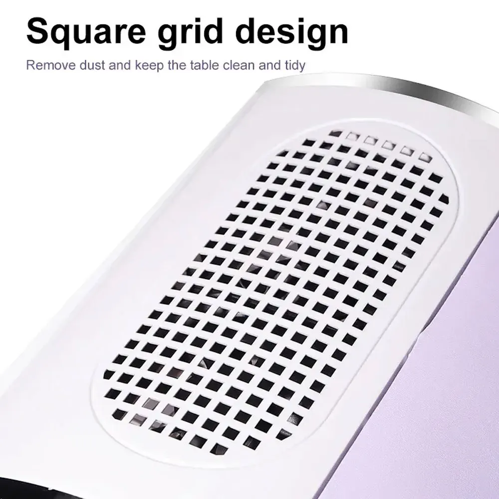 80W Nail Dust Collector Absorber For Nail Low Noise Nail Vacuum Cleaner Dust Extractor for Manicure