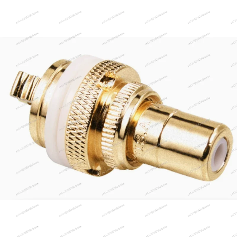 Gold-Plated RCA Connector – Pair of Phosphor Bronze HiFi Audio Signal Socket