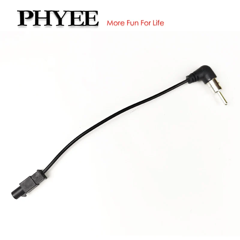 Fakra Antenna Cable Adapter, Radio DIN Ant Converter, Plug and Play, for Aftermarket Car Radio Head Unit