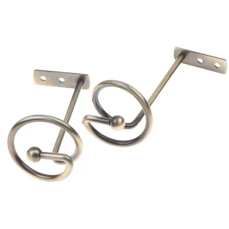 2er-Pack Rostfreie Vorhanghaken-Clips aus antikem Kupfer, schwere Metallbefestigungen für die Aufhängung von Vorhängen im Innenbereich. – Detail 8