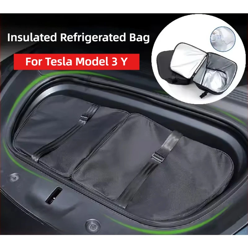 

For Tesla Model Y Juniper 2025 Model 3 Highland 2020-2024 Frunk Cooler Organizers Insulation Bag Front Trunk Outdoor Storage