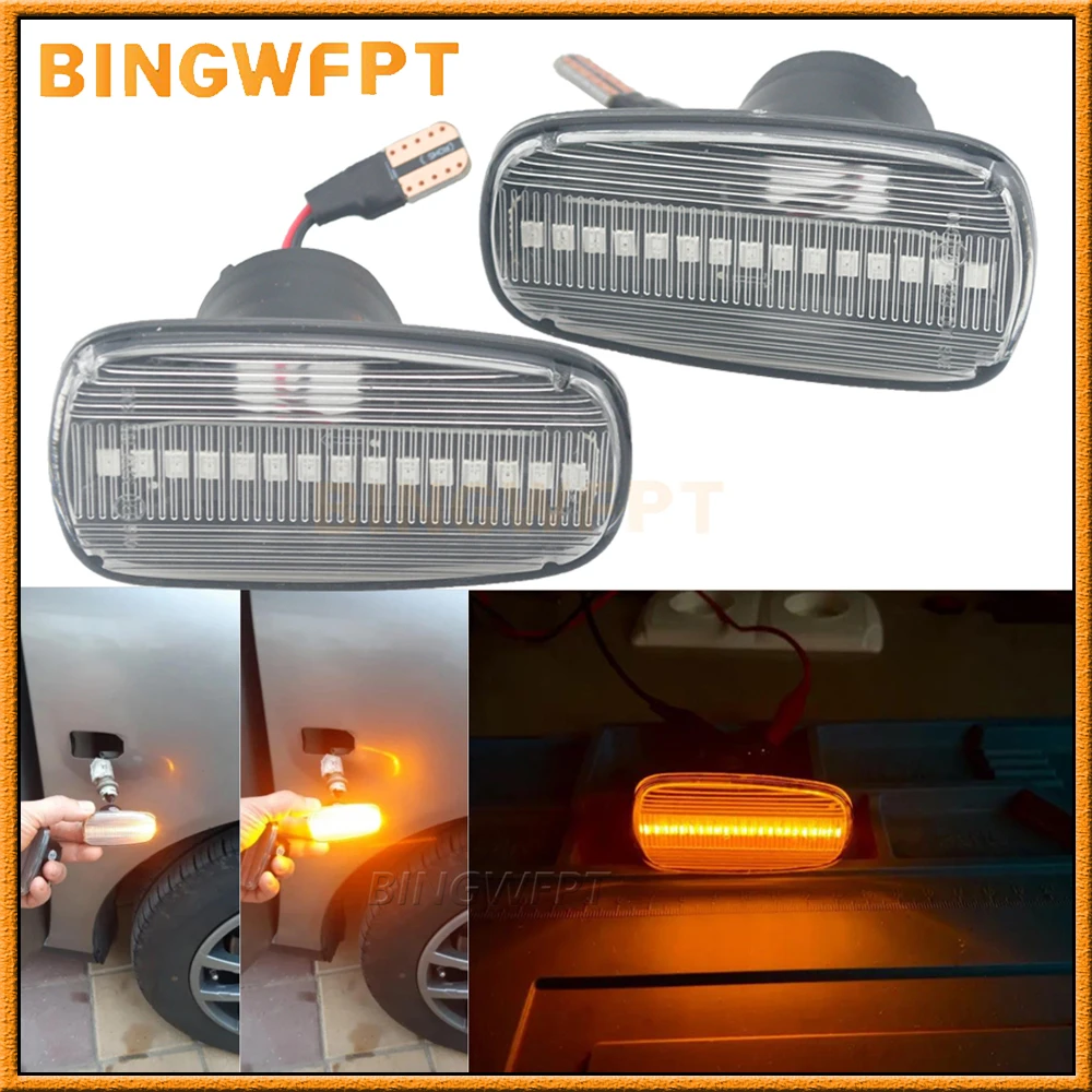 Dynamic Side Marker Light For Lexus IS200 300 LS430 UCF30 Scion XB For Toyota Prius Kluger Wish Altezza Isis Crown Comfort RAV4