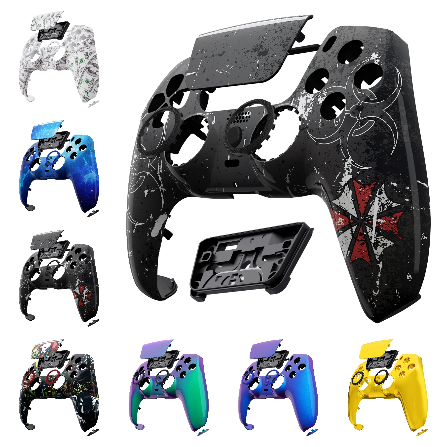 

eXtremeRate LUNA Redesigned Replacement Front Shell Touchpad Compatible with ps5 Controller BDM-010 BDM-020 BDM-030 BDM-040