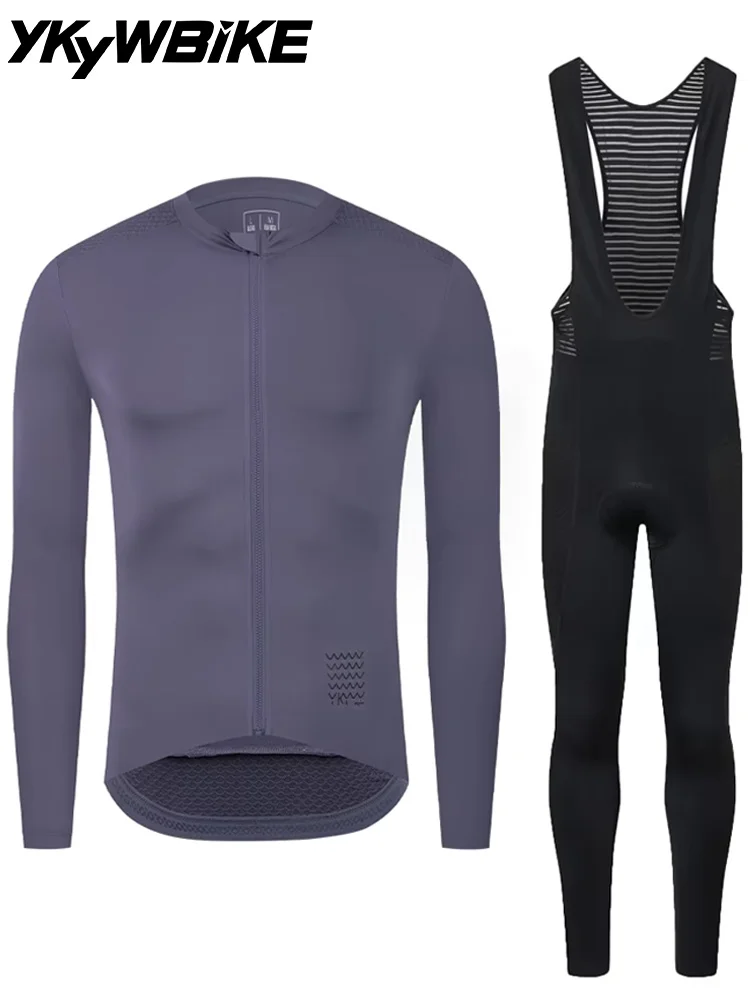 AliExpress YKYWBIKE Men's Cycling Sets Long Sleeve Jersey Long Bib Pants Bicycle Clothes Man Cycling Maillot Road Bike Kit Riding Shirt