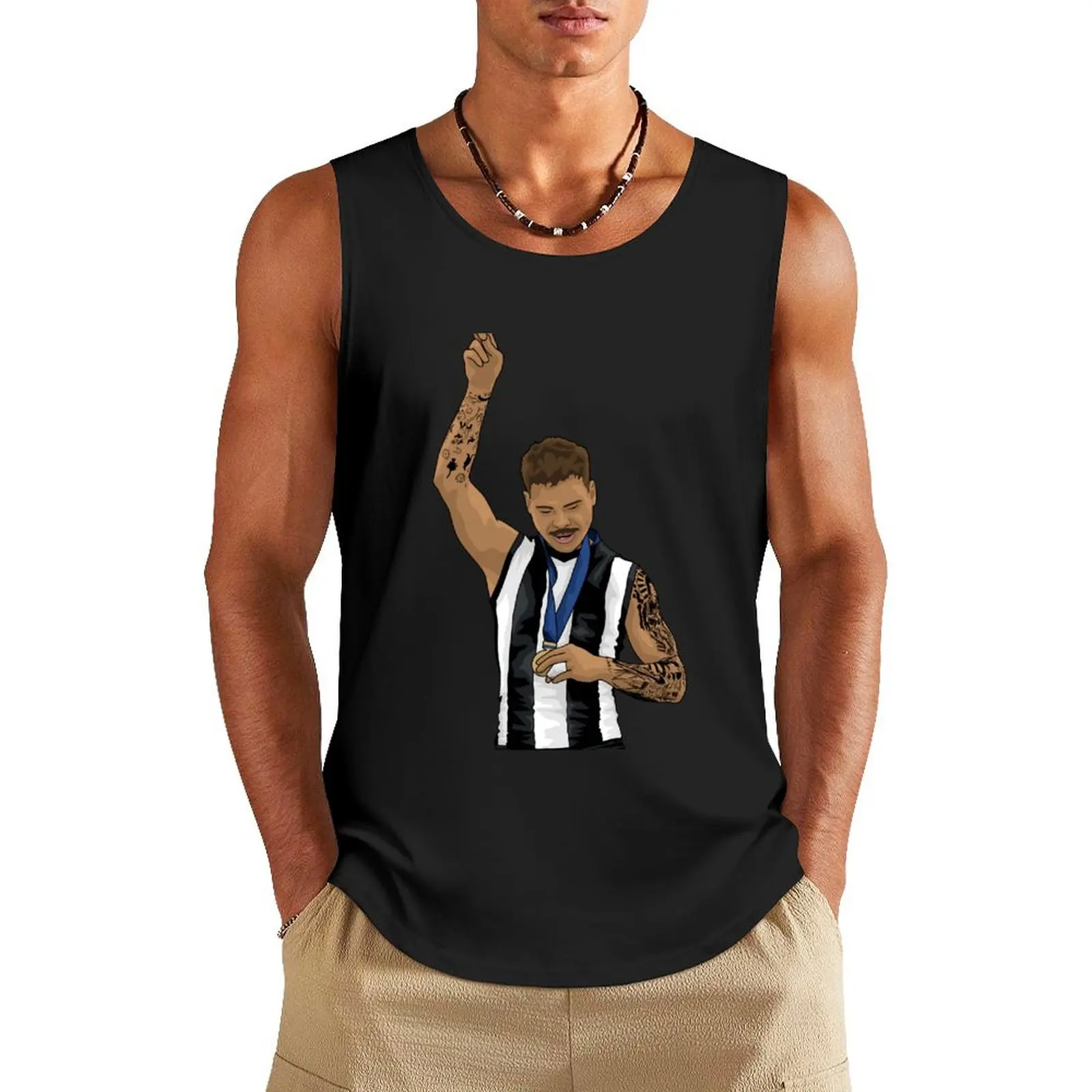 

Bobby Hill Premiership Medal Tank Top Men's gym t-shirts gym accessories man sleeveless shirt man gym singlets for men