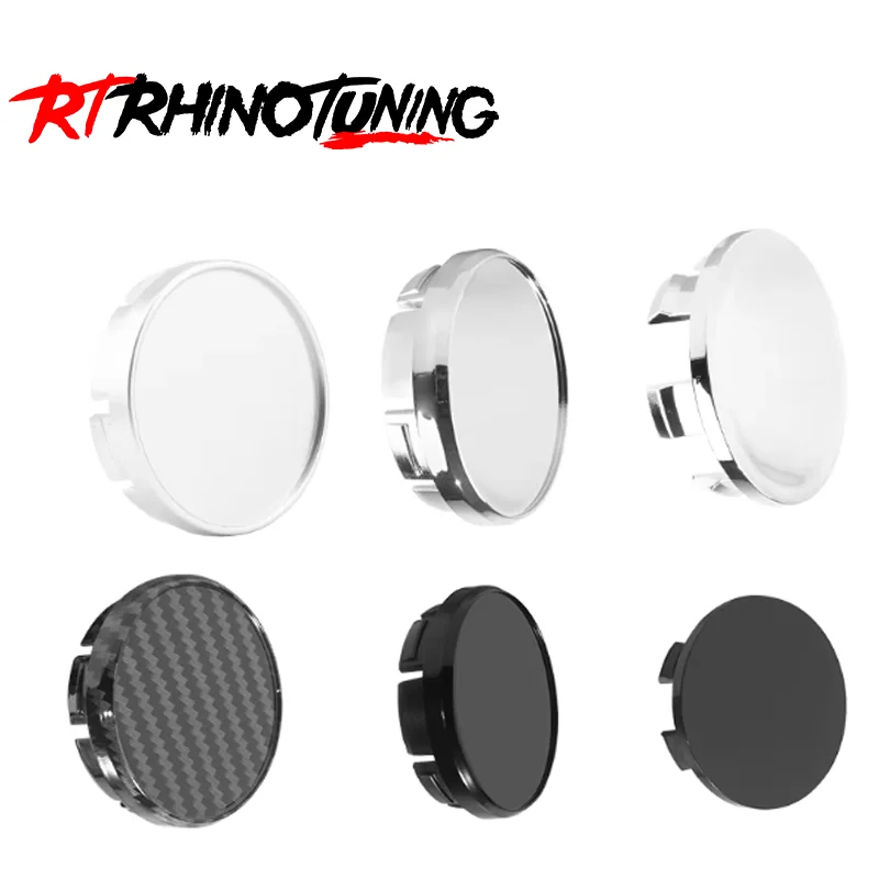 

RhinoTuning 4PCS OD 49mm/1.93" 53.3mm/2.11" 54.5mm/2.15" Center Cap Wheel Hub Tire Rim Cover Protector Decorations Accessories