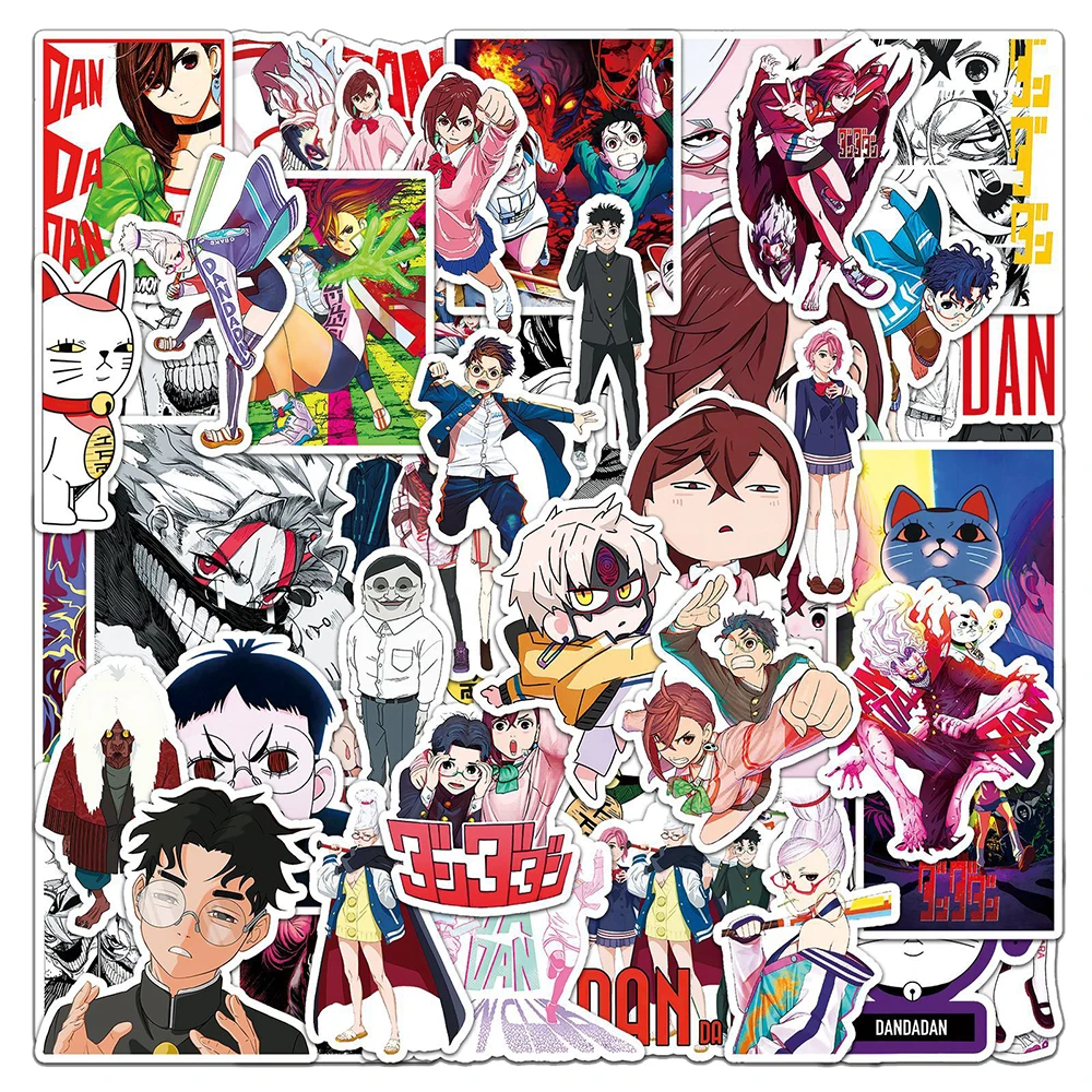 10/30/50pcs Dandadan Anime Graffiti Stickers Cartoon Kids Decals Toy DIY Skateboard Phone Diary Car Waterproof Graffiti Sticker