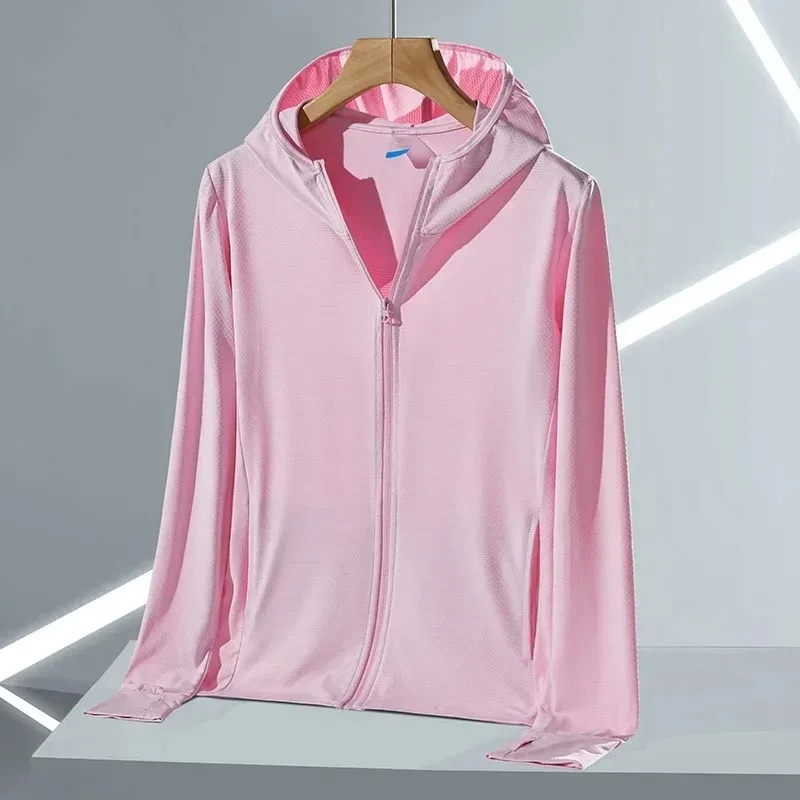 Women Sunscreen Jacket Plus Size UV Proof Coat UPF50+ Beach Hoodie Windproof Soft Comfortable Quick-drying Sports Hiking Clothes