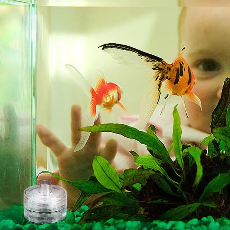 Waterproof LED Lights For Vases Bright Underwater Tea Light Candles Decorative Light For Swimming Pool Bathtub Vase Pond