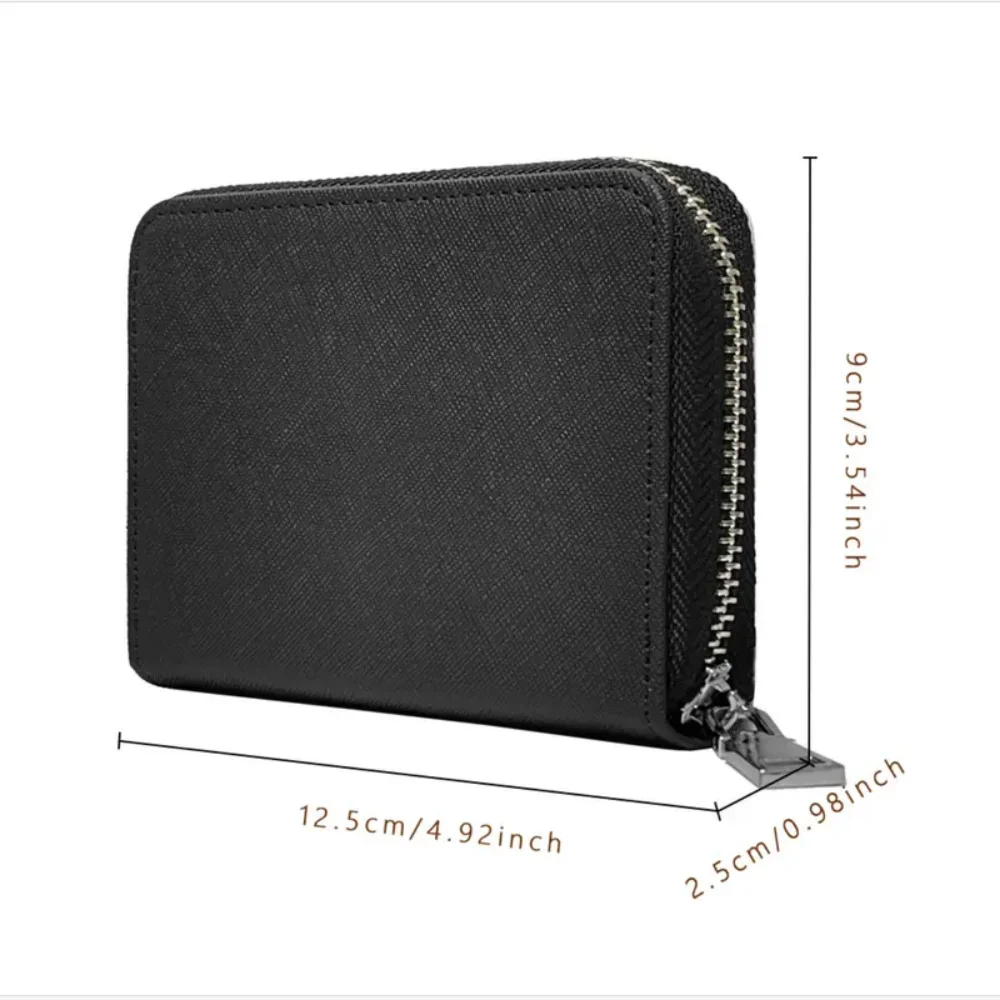 Personalized Sublimation Blank Lady Girls Wallet Bag Zipper Pu Leather Women Coin Purse Card Holder for  Gift Office Travel Work