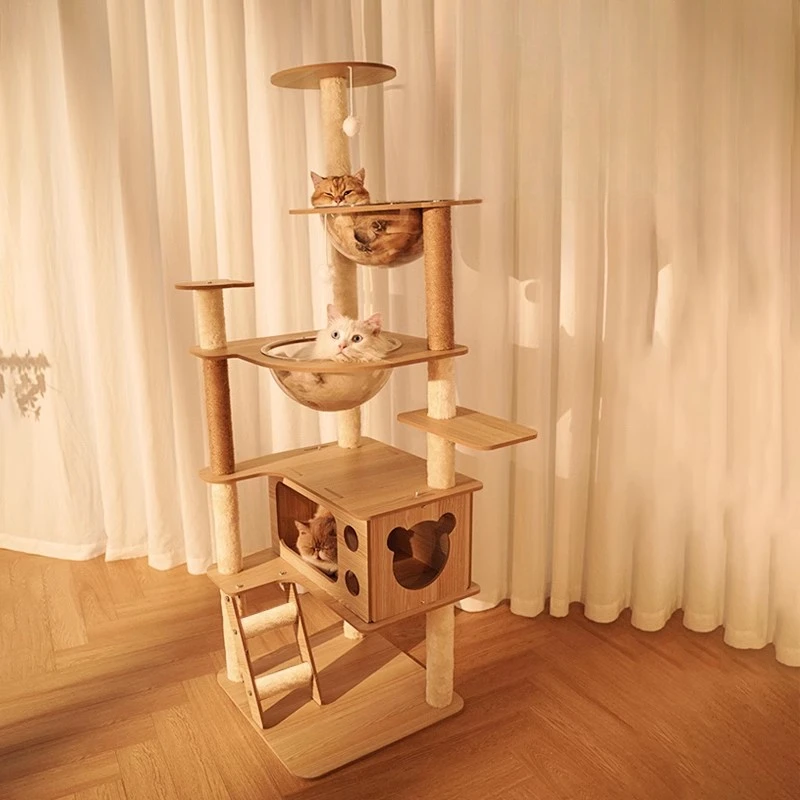 

Climbing Toys Cat Scrapers Space Saving Large Wooden Cat Scrapers Claw Sharpener Play Rascadores De Gato Cat Supplies MR50CS