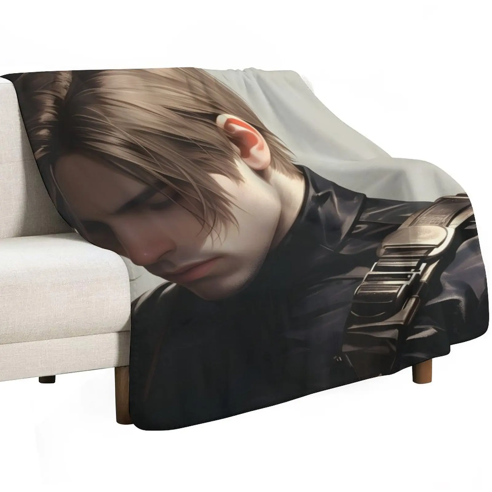 Leon Kennedy - 5 Throw Blanket Wrinkle Resistant Lightweight Blanket