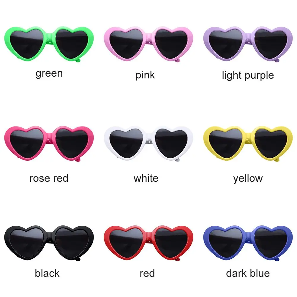 New Cute Multicolor Sun Flower Shaped Doll Glasses Eyeglasses Sunglasses For 60CM Dolls Dress Up Accessories