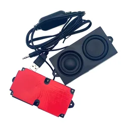 1 Pairs Portable Wired Bluetooth Speakers Wired Bass Stereo Subwoofer Speaker For Laptop Smartphones Desktop MP4 MP3 Players