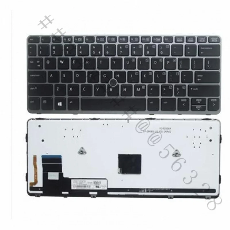 SS+US Backlit Keyboard with Trackpoint For HP EliteBook 820 G1 G2 720 G1 G2 725 G1 G2 Laptop Replacement Part