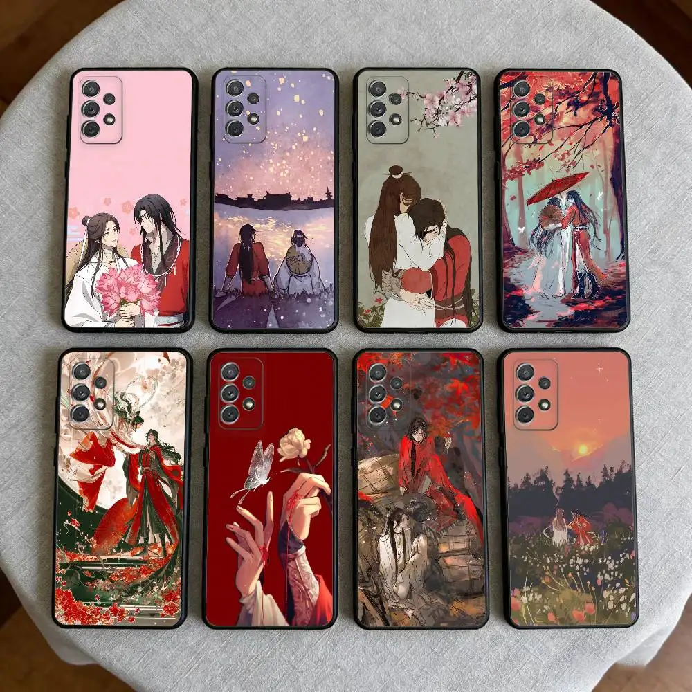 

H-Heavens Officials Blessings Phone Case For Samsung Galaxy A73,A72,A71,A70,A53,A52,A51,Soft Silicone Black Cover