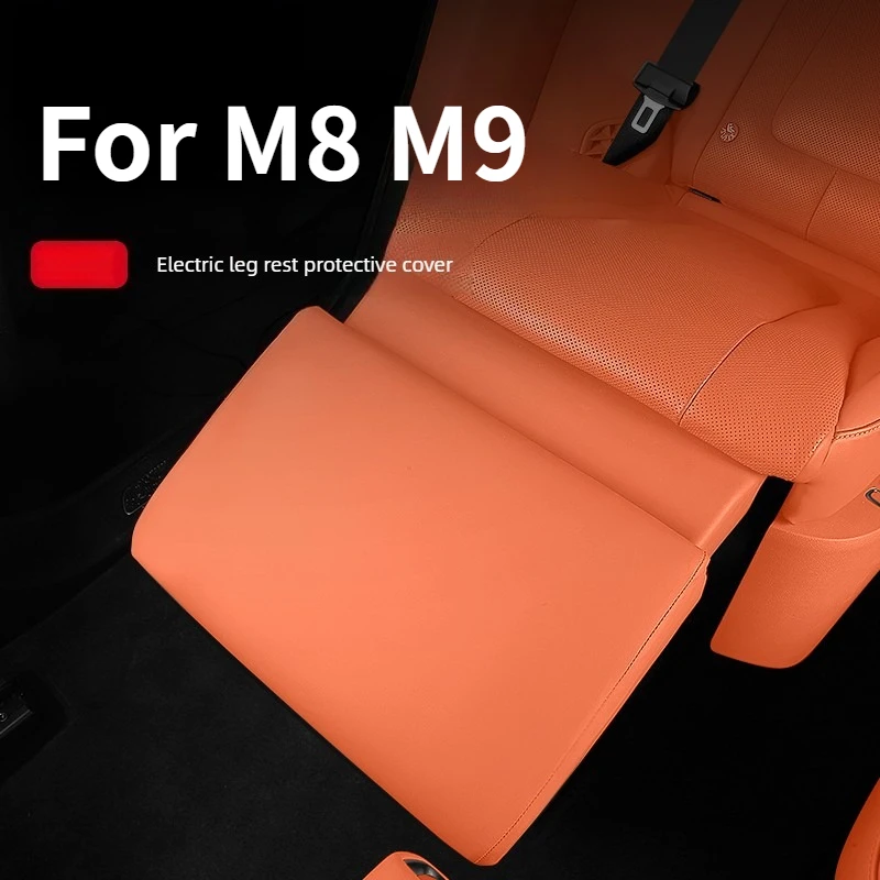 For AITO 8 9 M8 M9 Car Second Row Electric Leg Support Protective Cover Leather Seat Anti Kick Pad Cover Interior Accessories