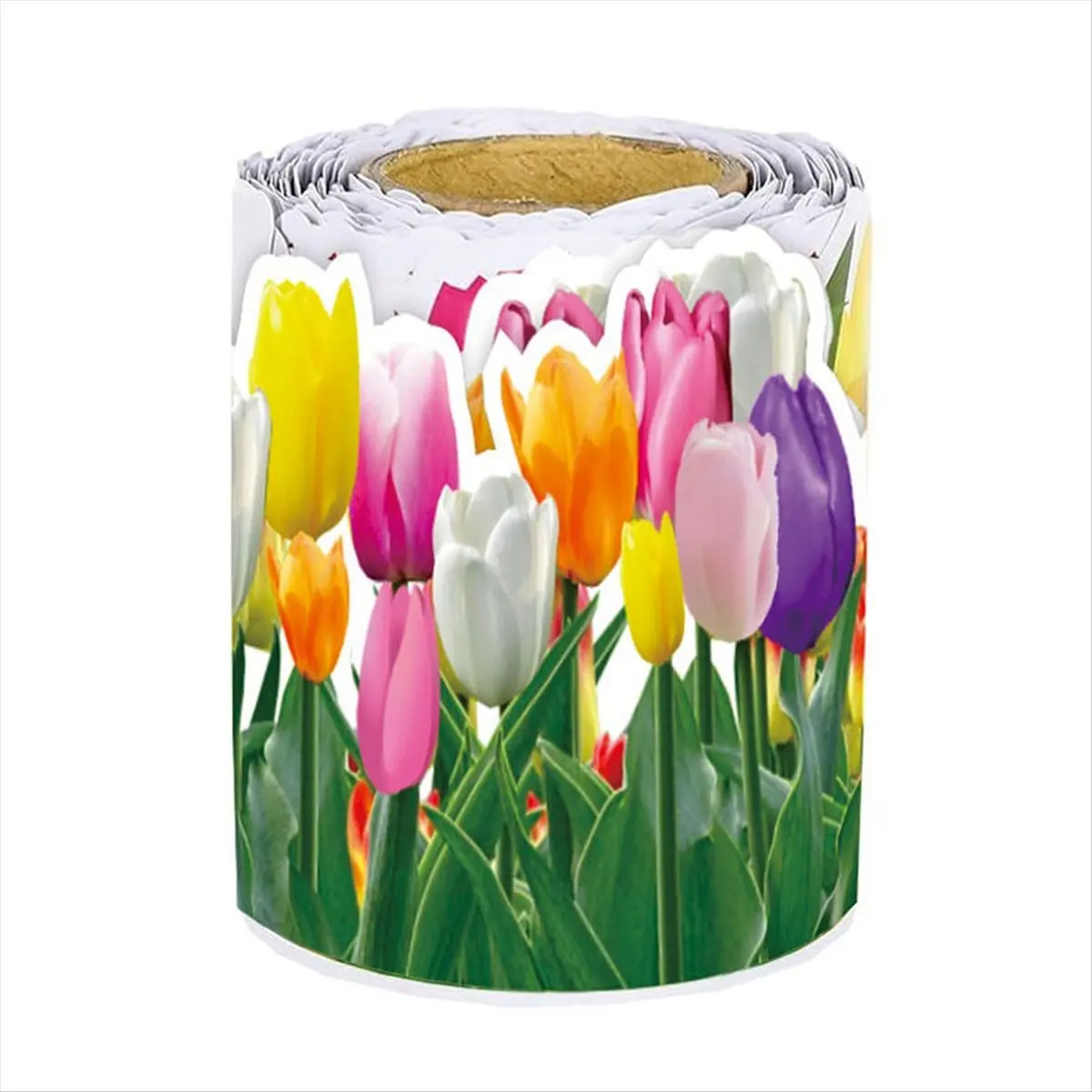 DIGITALBUY 1 Roll Tulip Flower Trim Border 65.6ft Floral Bulletin Border for School Classroom Blackboard Chalkboard Deco