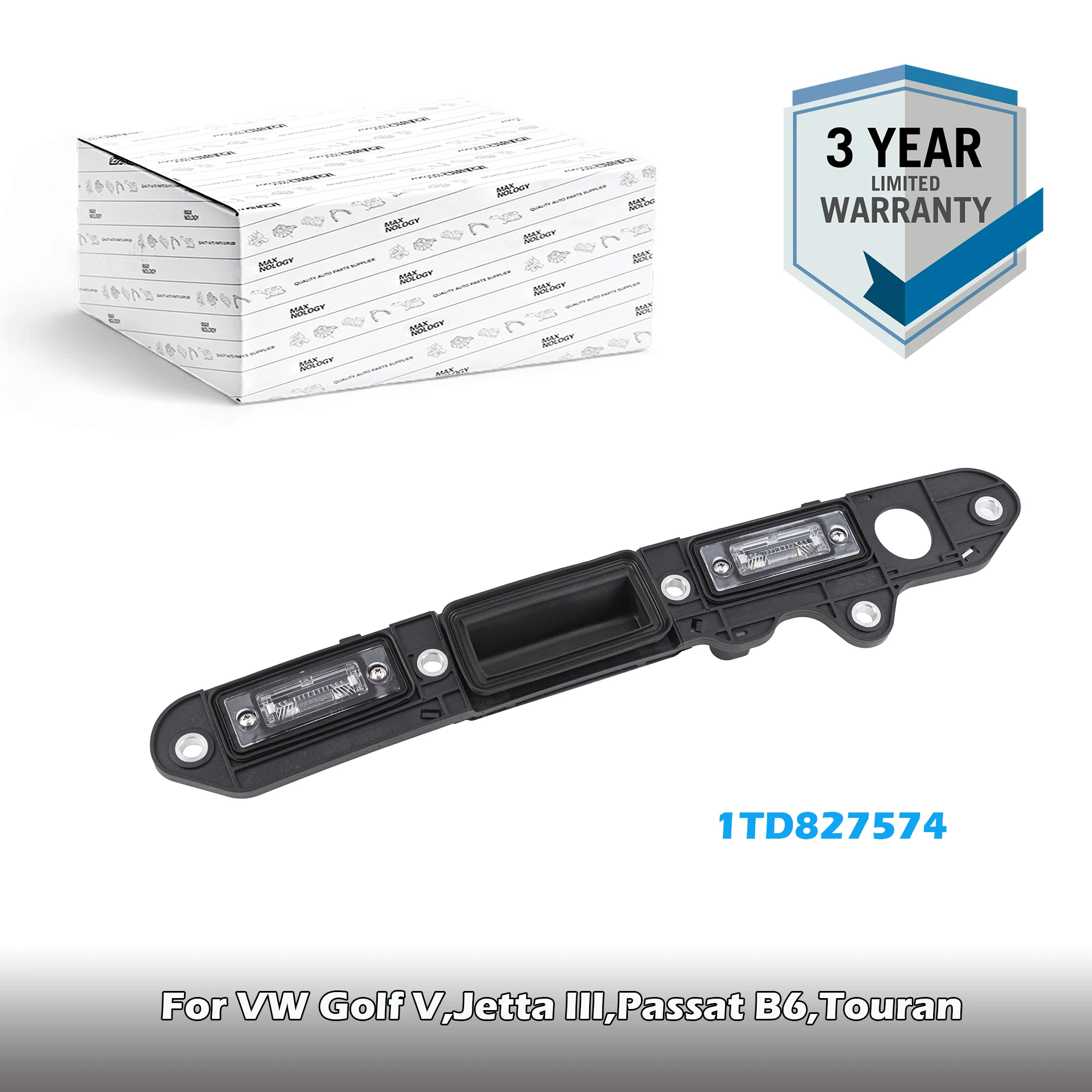 Trunk Tailgate Handle with Licence Plate Light 1T0827211,1TD827574A,1T0827574C For VW Golf V,Jetta III,Passat B6,Touran