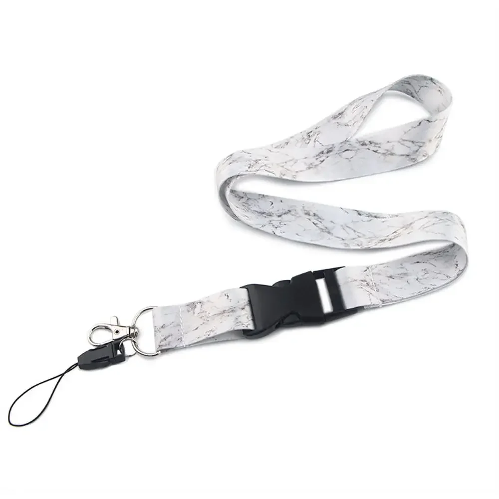 Key Ring Holder ID Badge Holder Name Tag Holder Hang Rope Marbling Lanyard Neck Straps Phone Lanyard Strap Phone Hang Rope