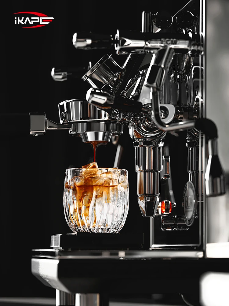 IKAPE 54mm/58mm Espresso-Filterkorb mit variablem Durchmesser, hochpräzise Extraktion für bodenlosen Siebträger, Kaffeezubehör