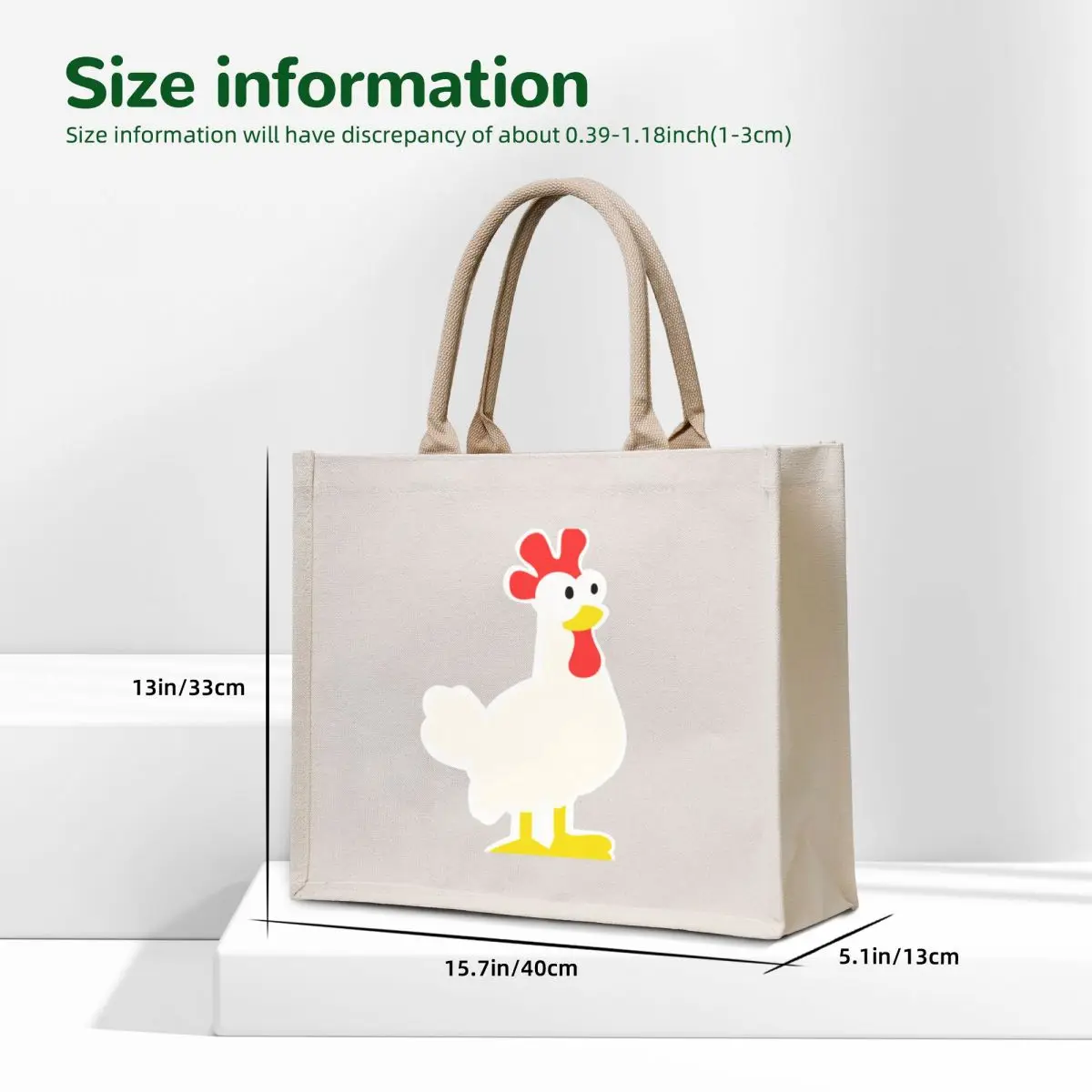 Hay Day Chicken Tote Bag foldable reusable bag Custom bag sacs de shopping