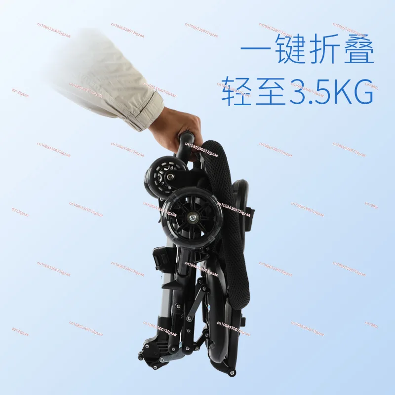 

Baby Stroller Magic Tool, One-Click Foldable, Two-Way Sitting, Lightweight Four-Wheel Baby Stroller