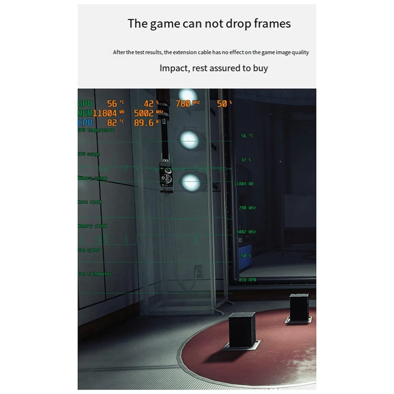 Кабель-удлинитель X16, черный Pcie 4,0, 300 мм, 90 °, совместимый с системами Pcie 3,0