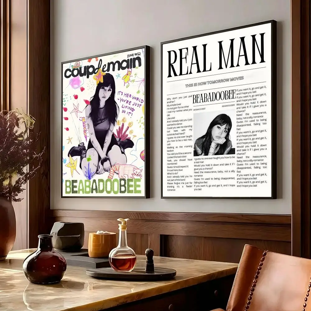 music Beabadoobee Poster Poster HD Printing Cozy Warm Style Home Decor Suitable for Living Room Bedroom Gift