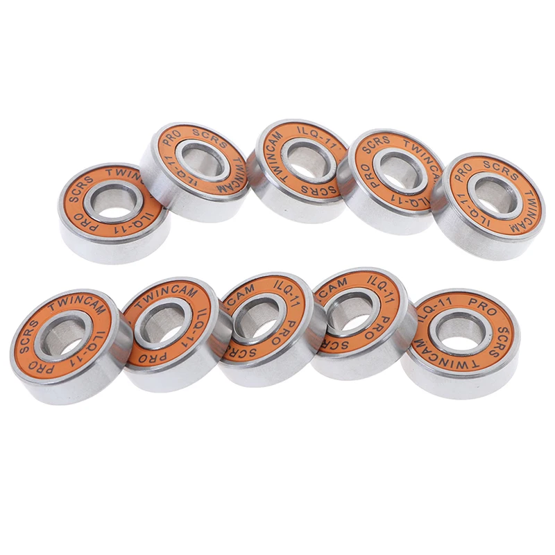 10 Pcs Stainless Bearings Performance Roller Skate Scooter Skateboard Wheel