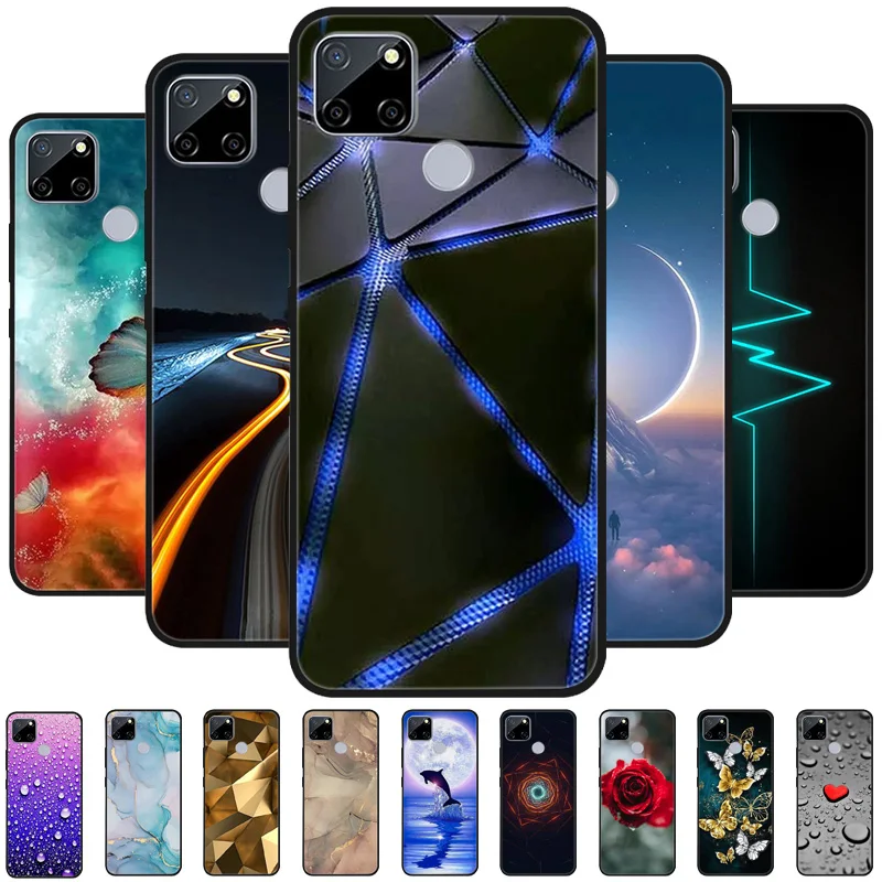 For Realme C25s C25 Case Silicone Soft TPU Cool Phone Cover for Realme C21 C21Y C25 C25s Cases RealmeC25 C 25S C 21 Funda Capa