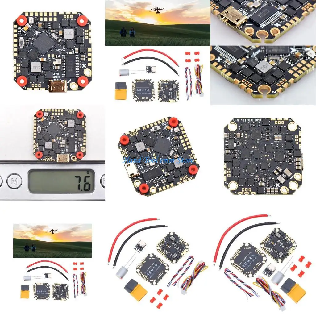 H37F 40A وحدة التحكم في الطيران بدون فرش GHF411AIO F411 2-6S حل الطيران الدقيق #1