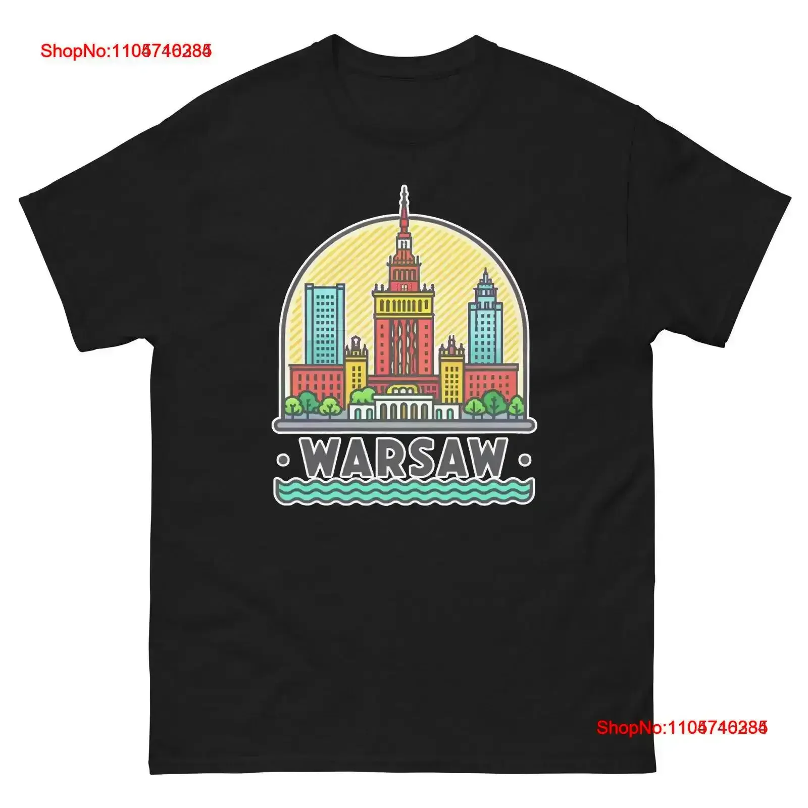 Warsaw World Travel Urban Area City T Shirt vintage Washed Comfortable graphic Top For Everyday Wear Breathable Stylish