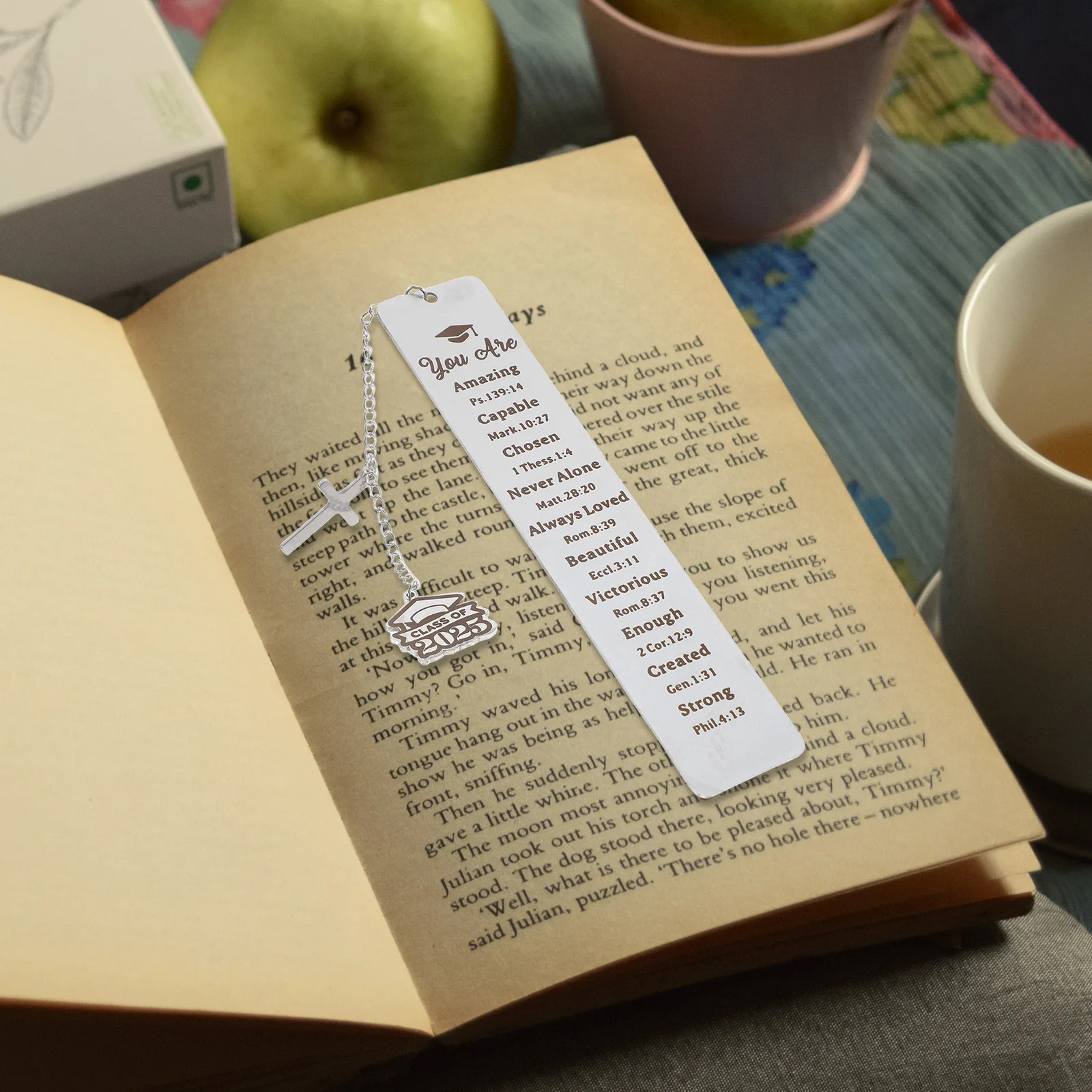 

Graduation Cap Bookmark 2025 Stainless Steel Reading Marker For Graduates Teachers Nurses College Present Book Page Holder High