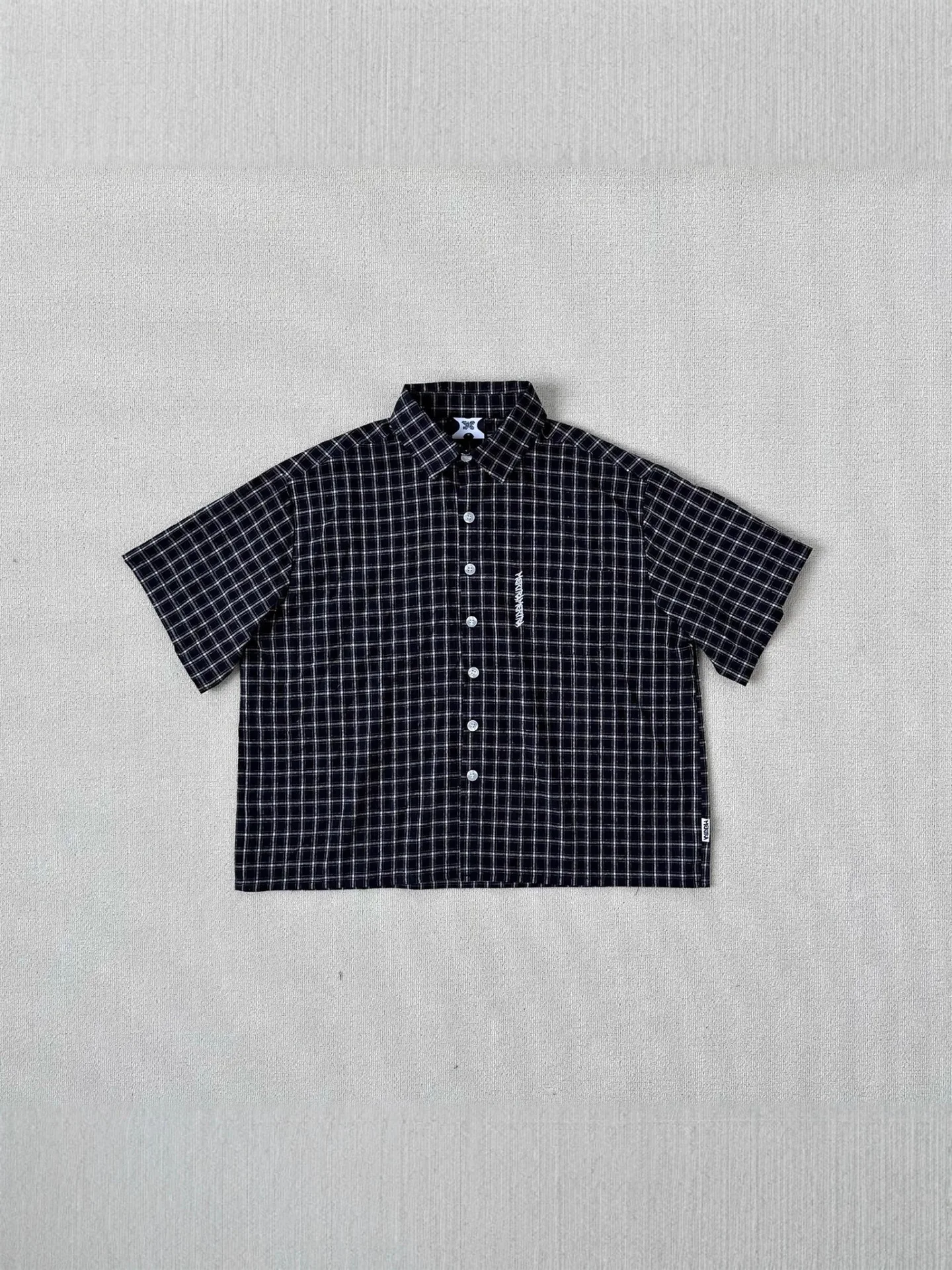 

Men's Casual Loose Fit ort Sve irt Thin Outerwear Summer 2025 Small Plaid oulder Drop Sle Lightweight Cotton Top