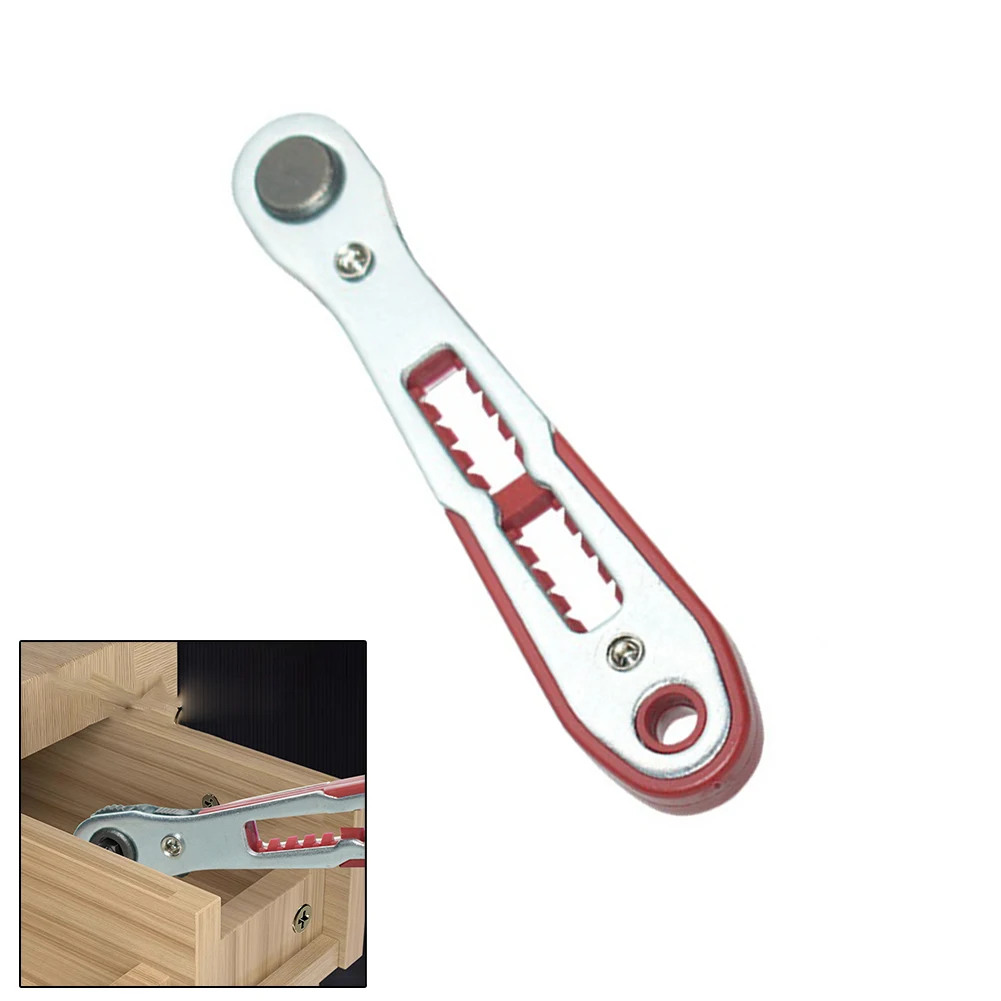 2pcs Adjustable Two-Way Ratchet Wrench Screwdriver Cross Screwdriver Slotted Ratchet Wrench Multi-function Hand Tool