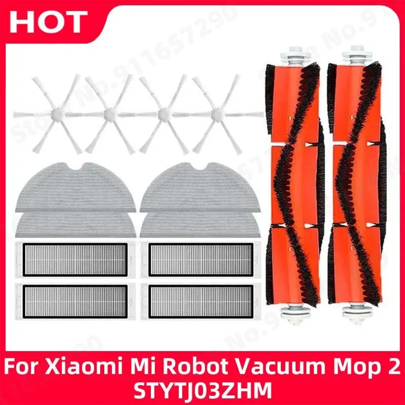 Für Xiaomi Mi Roboter Staubsauger 2 STYTJ03ZHM Filter Mopp Tuch Mijia Roboter Staubsauger Zubehör Wichtigsten Seite Pinsel ersatzteile