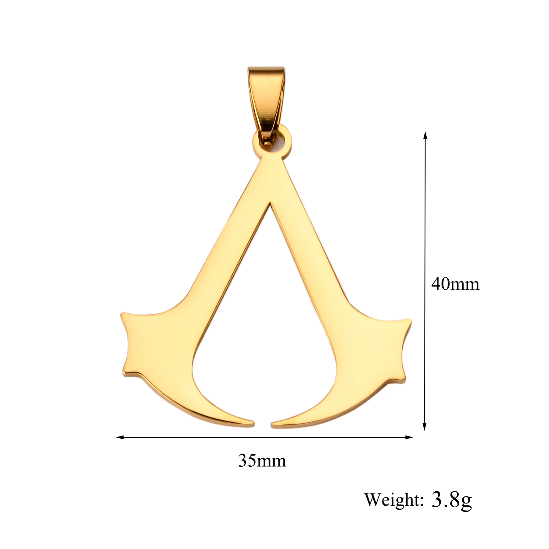 1pc Stainless Steel 3 Colors Fashion Charm Assassin Pendant for DIY Necklace Keychain High Quality Jewelry Accessory