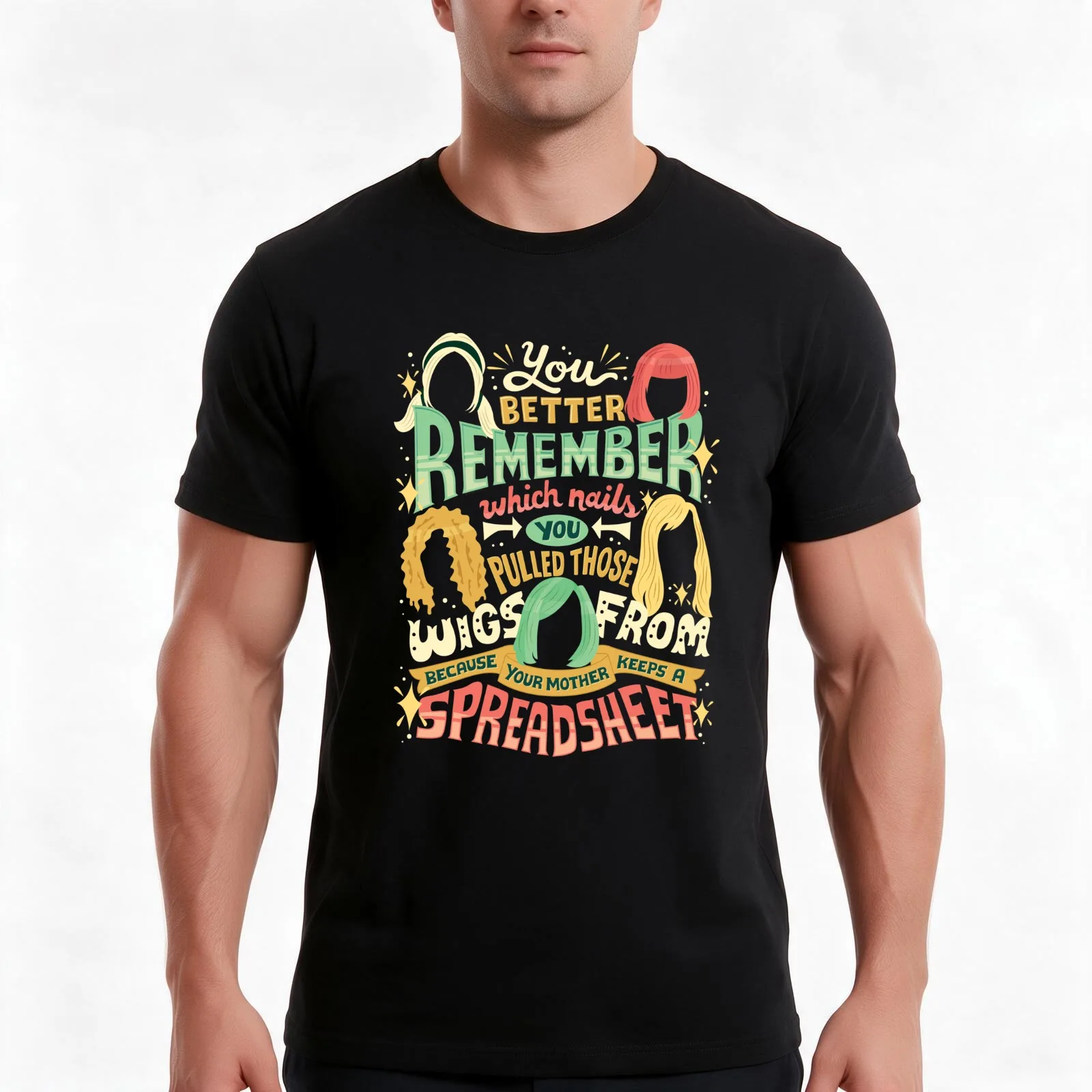 Your mother keeps a spreadsheet T-Shirt Summer Casual Cotton Tee Oversized Streetwear Tops Vintage Graphic Print 100% Cotton