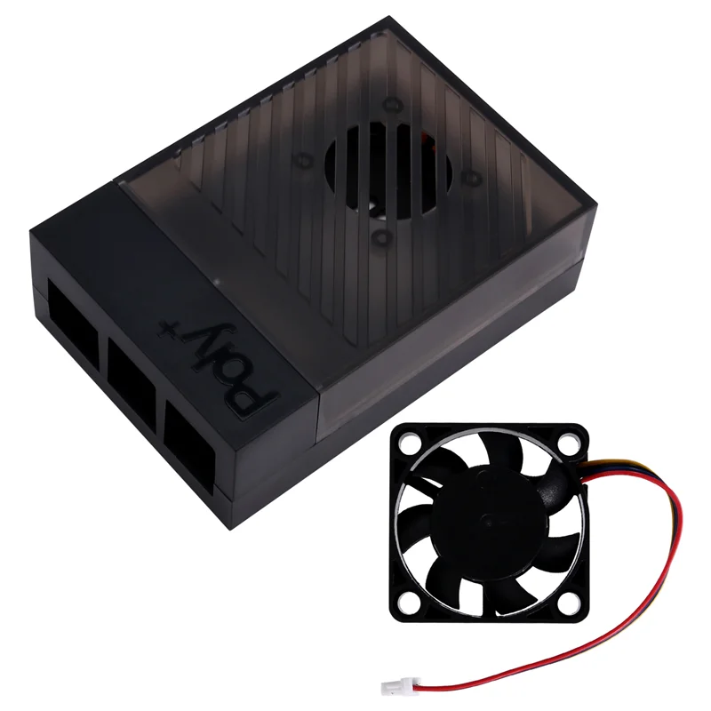 M01K For Raspberry Pi 5 Case With Cooling Fan Enhanced Protection Durable Design Easy Assembly Perfect Fit Black