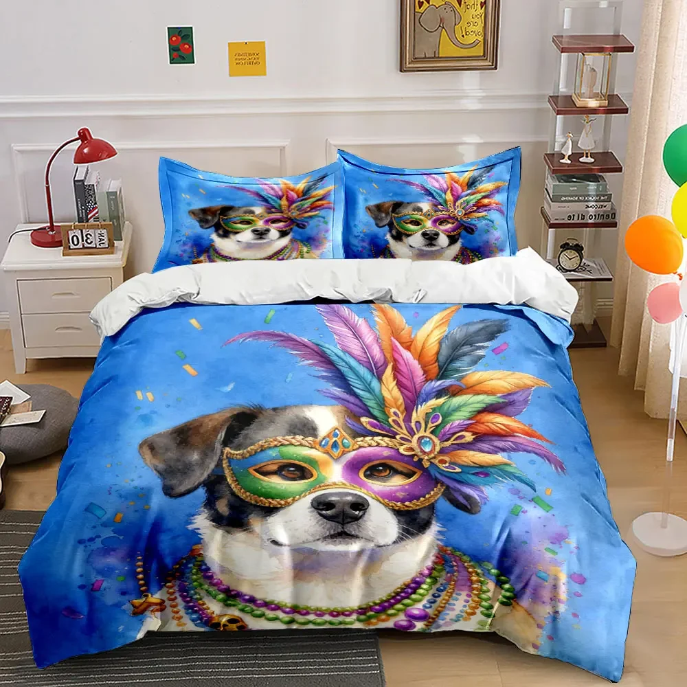 "Colorful Carnival Party Set" Soft Comfortable Duvet Cover Bedding Set Included 1*Duvet Cover & 2*Pillowcases, gift