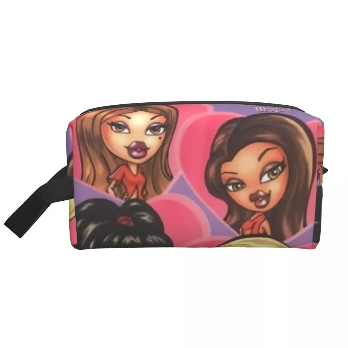 Bratz Rock Angelz Cosmetic Bag Women Fashion Big Capacity Animated Movies For Children Makeup Case Beauty Storage Toiletry Bags