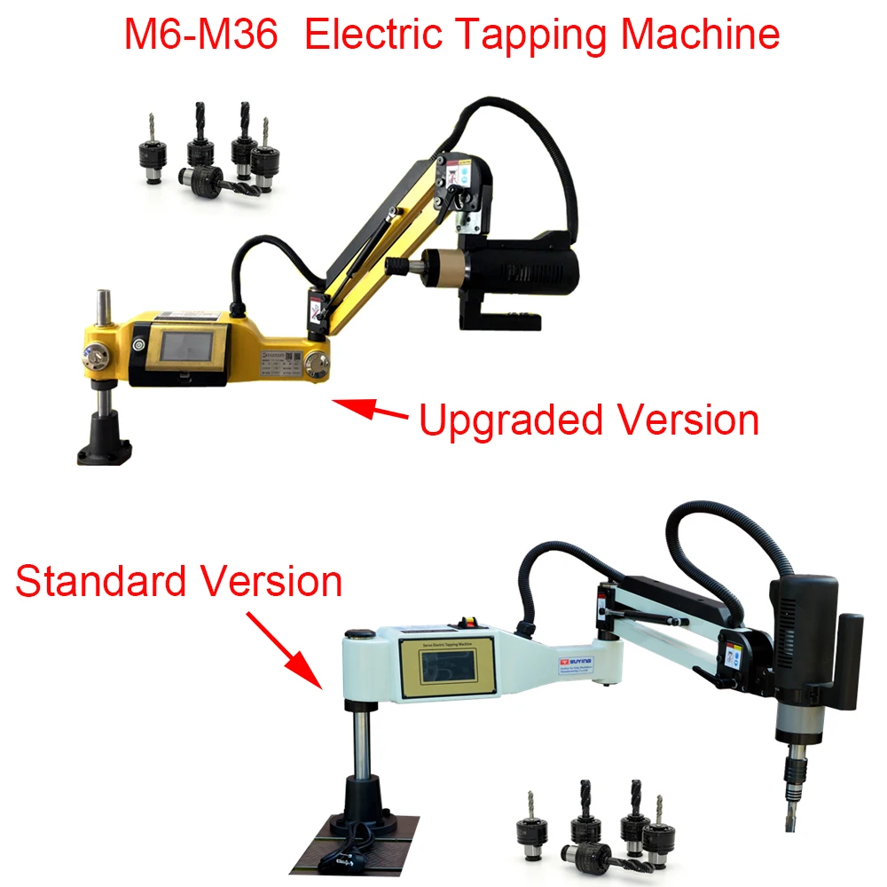 M6-M36 Universal Type Intelligent CNC Tapping Machine Upgraded Version Vertical Electric Threading Tapper Tool with Servo Motor