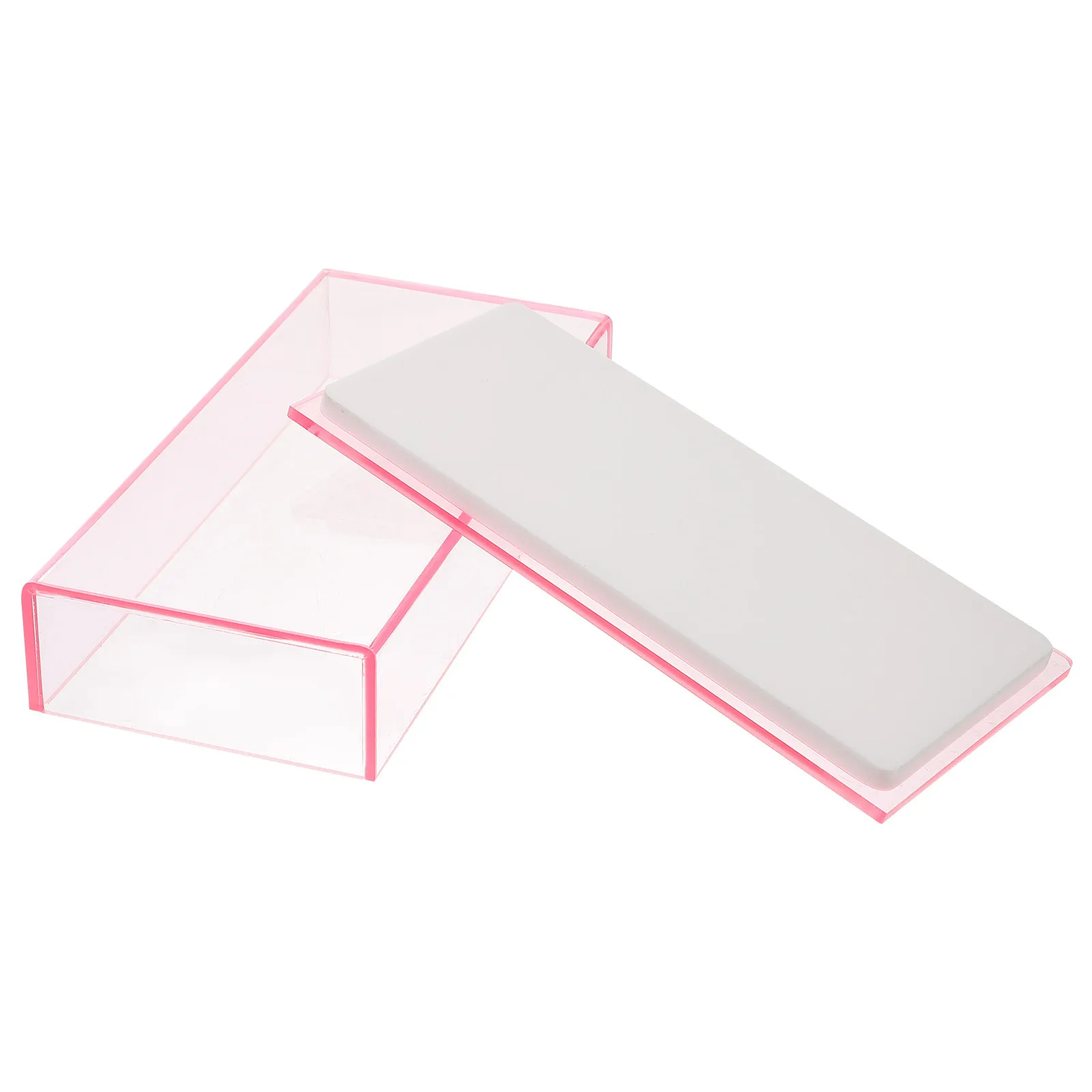 Eyelash Storage Box Acrylic Makeup Organizer for False Lashes Dust Proof Display Stand Easy Access Eyelash Case Holder